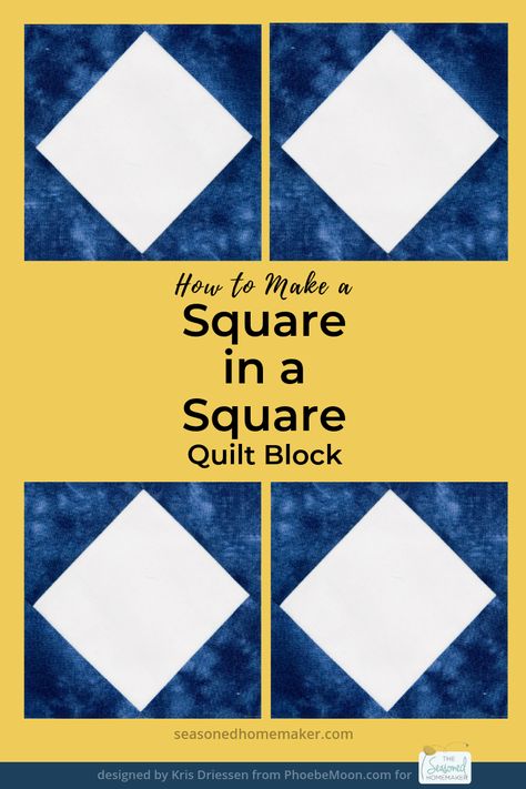 Square In A Square Quilt, Quilt Blocks Easy, Crazy Quilt Blocks, Quilt Square Patterns, Quilt Care, Quilt Tutorial, Perfect Squares, House And Home, Quilt Block Tutorial