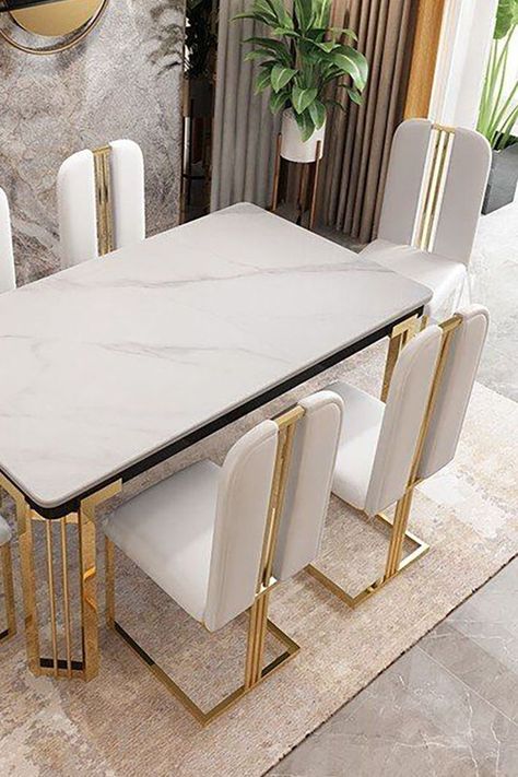 Dining Room Marble Table, Marble Dining Table Decor, Marble Table Design, Dining Room Inspiration Modern, Room Inspiration Modern, Latest Dining Table Designs, Marble Dining Room, Latest Dining Table, Marble Home Decor