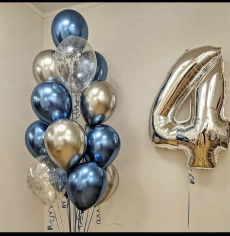 Prom Balloons, 2nd Birthday Pictures, Balloons Number, Black And White Wallpaper Iphone, Baby Birthday Photoshoot, Wedding Room Decorations, Silver Confetti, Baby Birthday Decorations, Foil Number Balloons