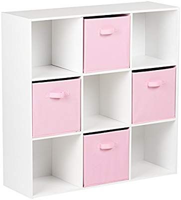 Hartleys White 9 Cube Unit & 4 Pink Storage Drawers: Amazon.co.uk: Kitchen & Home Pink Cube Storage, 9 Cube Storage, Pink Storage, Cube Storage Unit, Cube Unit, Fabric Storage Boxes, Cube Bookcase, Ornament Display, White Bookcase