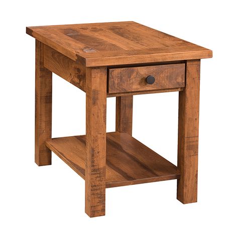 Amish Farmhouse, Breadboard Ends, Farmhouse End Table, Handmade Dining Table, Maple Furniture, Cherry Furniture, Pallet Tables, Amish Crafts, Rustic End Tables