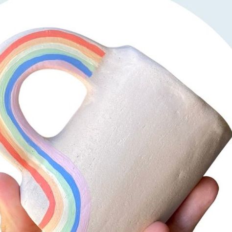 Crockd on Instagram: "It’s Pride baby! 🌈✨ Wherever you are on the rainbow, we luuuv you. #pride #pridemonth #pottery #clay #art #prideart #acrylicpaint #slabpottery #artproject #handmade #diyprojects #artofinstagram #creativehobby #artathome #celebratepride" Pride Clay Ideas, Rainbow Pottery Painting Ideas, Pride Pottery, Rainbow Ceramics Ideas, Lgbtq Pride Painting Ideas, Lgbtq Rock Painting, Rainbow Pottery, Color Me Mine, Pottery Inspo