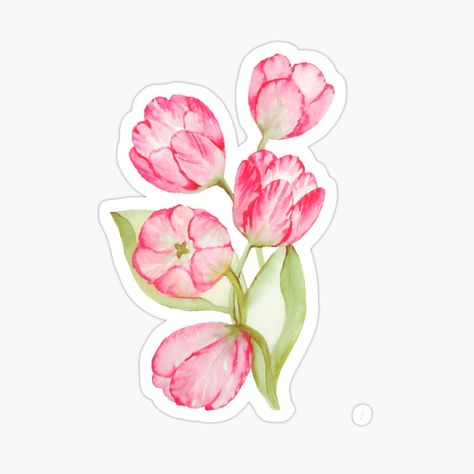 Tulips Pattern, Tiny Stickers, Spring Stickers, Home Lock Screen, Stickers Journal, Happy Stickers, Calendar Planner, Spring Tulips, Floral Stickers