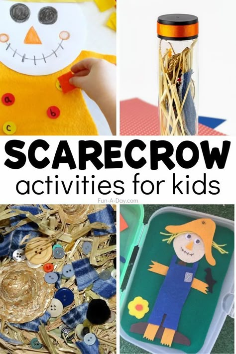 Scarecrow Science Activities Preschool, Scarecrow Eyfs Activities, Scarecrow Crafts Preschool Art Projects, Scarecrow Sensory Activities, The Little Scarecrow Boy Activities, Scarecrow Activity Preschool, Scarecrow Learning Activities, Scarecrow Science Preschool, Scarecrow Theme Preschool Activities