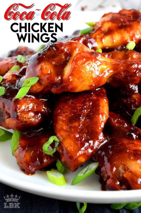 Coke Cola Chicken Wings Recipe, Cola Chicken Wings, Wings Slow Cooker, Coca Cola Chicken Wings, Chicken Wings Crockpot, Coke Chicken, Can Of Coke, Coca Cola Chicken, Wings Recipe Baked