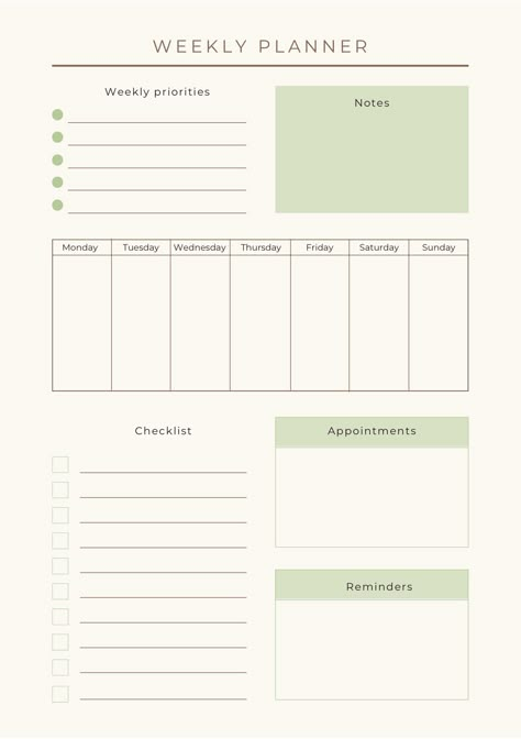 Free Printable Weekly Planner Template, Organisation Planner, خريطة ذهنية, Notes Templates, Weekly Planner Free Printable, Free Planner Templates, Weekly Planner Free, To Do Planner, Study Planner Printable