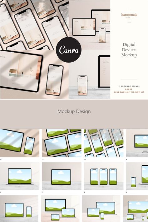 Canva Mockup Templates, Canva Mockups, Font Canva Lettering, Portfolio Website Inspiration, Light Overlay, Elements Canva, Keyword Elements Canva, Minimalist Vibe, Shadow Light