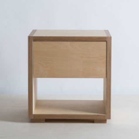 Bedside cool Ply Bedside Table, Plywood Bedside Table, New Zealand Homes, Bedside Cupboard, Plywood Design, Bedside Table Design, Contemporary Living Room Furniture, Plywood Boxes, Cnc Furniture