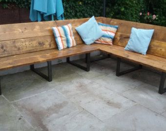 Turret House, Pallet Patio Furniture Diy, Porch Extension, Dining Corner, Bench Sofa, Wall Bench, Garden Corner, Pallet Patio Furniture, Corner Bench