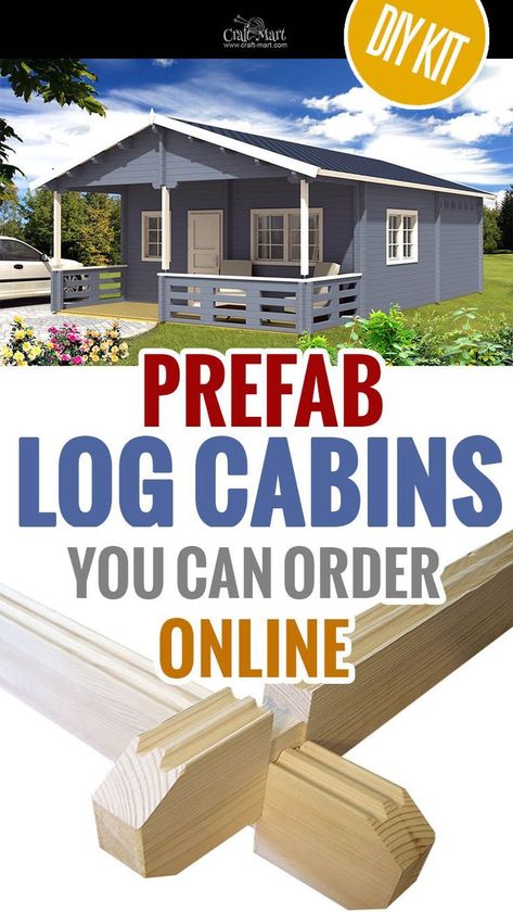 Prefab Cabin Kits, Small Log Cabin Kits, Prefab Log Cabins, Prefab Home Kits, Pre Built Cabins, Amish Cabins, Tiny Log Cabins, Tiny Log Cabin, Tiny House Kits