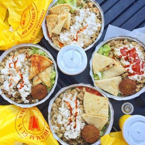 The Halal Guys, Halal Guys, Open A Restaurant, Fast Food Drinks, Extreme Food, Truck Business, Food Truck Business, Halal Food, Fast Foods