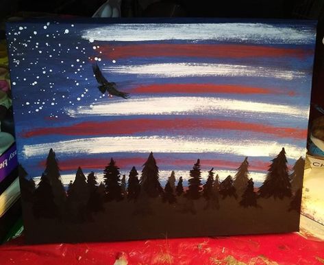 Red, white and blue sky acrylic painting. Patriotic 4th of July #acrylicpainting #painting Red White And Blue Painting, Red White And Blue Art, American Flag Painting, Blue Drawings, Flag Painting, Pouring Painting, Creative Painting, Blue Painting, Paint And Sip