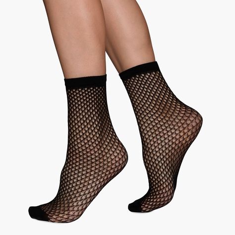 Swedish Stockings™ Vera net socks : Women socks & tights | J.Crew Swedish Stockings, Fishnet Ankle Socks, Net Socks, Fishnet Pattern, Fishnet Socks, Mesh Socks, Stocking Pattern, Free Socks, Black Socks