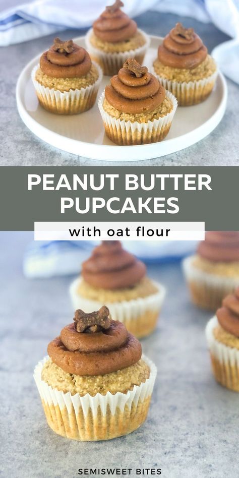 Peanut Butter Dog Cupcakes, Dog Frosting Recipe, Doggie Desserts, Pupcakes Dog, Applesauce Cupcakes, Yogurt For Dogs, Cupcakes For Dogs Recipe, Dog Friendly Cake, Pumpkin Peanut Butter