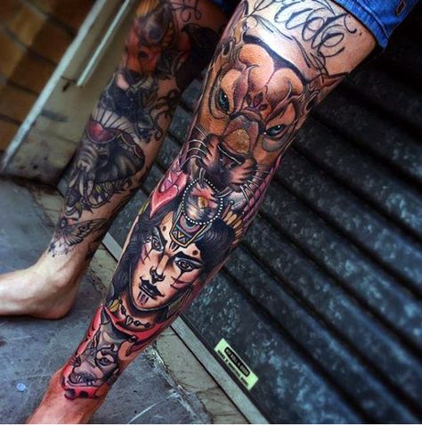 Shin Tattoo Ideas, Tattoo Ideas Male, Shin Tattoos, Upper Leg Tattoos, Tattoo Ideas Males, Best Leg Tattoos, Men Masculine, Masculine Tattoos, Shin Tattoo