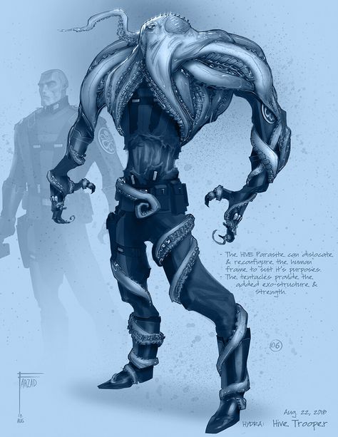 ArtStation - Marvel MMO Magic Superhero Design, Marvel Hydra, Captain America Villains, Halo Flood, Hydra Marvel, Alien Character, Alien Concept, Alien Concept Art, Superhero Design