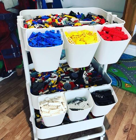 Lego Cart, Ikea Raskog Cart, Raskog Cart, Ikea Raskog, Pin Image, Ikea Hack, Just Love, Love This, Lego