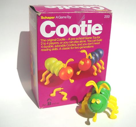 Vintage 1970s Cootie Game by ManateesToyBox on Etsy, $12.85- #vintagetoys #toys60sAnd70s http://accordingtobrian.com/?p=3355 70s Board Games, 2010 Nostalgia, 80s Images, Member Berries, 80s Items, Nostalgia Toys, 80s Childhood, 70s Toys, Childhood Memories 70s