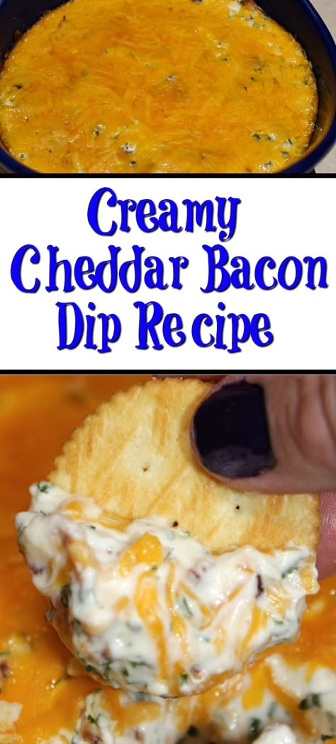 This Creamy Cheddar Bacon Dip is perfect to make for any tailgating get-together and pairs up perfectly with crackers and Coke as well. Use Bacon, garlic, sour cream, cream cheese, cheddar cheese, and mayonnaise to make this dip! Serve with ritz or pair up with pork rinds to keep it keto! This is also a delicious holiday appetizer that can be set out for guests! Pin this to your Pinterest dip board for later. via @CookEatGo Dip Board, Keto Dip, Keto Pork Rinds, Bacon Dip Recipes, Bacon Cheddar Dip, Melting Potatoes, Cheddar Dip, Keto Thanksgiving, Delicious Dips