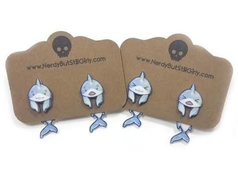 Shark Themed Items, Shark Earings, Shark Accessories, Shark Outfit, Shark Clothes, Shark Things, Shark Jewelry, Shark Stuff, Shark Pictures