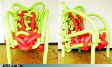 Pool Noodle Chair Pool Noodle Chair, Noodle Chair, Cabinet Medical, Pool Noodle, Pool Noodles, Green Beans, Noodles, Diy Furniture, Real Estate