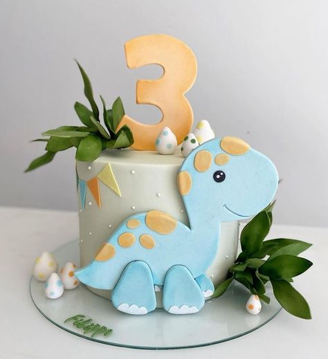 Dinasour Birthday, Dino Birthday Cake, Baby Boy Birthday Cake, Dino Cake, Baby First Birthday Cake, Mini Torte, Dinosaur Birthday Cakes, Dinosaur Themed Birthday Party, Dino Birthday Party