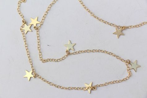 Check out this item in my Etsy shop https://www.etsy.com/listing/662720759/gold-stars-necklace-golden-star-charms Celestial Inspiration, Dainty Women, Minimalist Necklaces, Necklaces Dainty, Dainty Accessories, Star Choker, Stars Gold, Stars Necklace, Star Necklace Gold