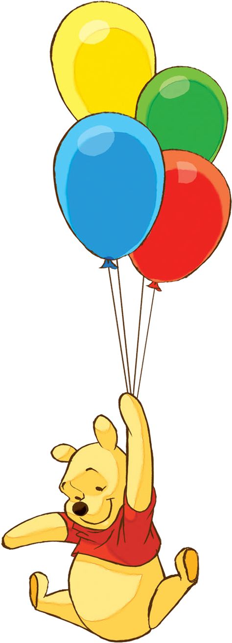 Winnie The Pooh Hanging From Balloon, Winnie The Pooh Holding Balloon, Pooh Holding Balloon, Winnie The Pooh With Balloon, Pooh With Balloon, Pooh Balloon, Winnie The Pooh Tattoos, Baby Preparation, Pooh Winnie