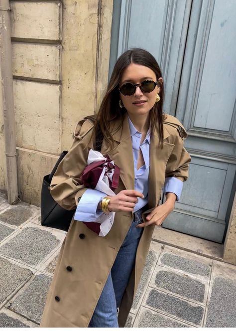 Trent Coat, French Girl Fashion, Old Money Fashion, Money Fashion, Trench Coat Outfit, French Girl Style, Looks Street Style, French Women, Mode Inspo