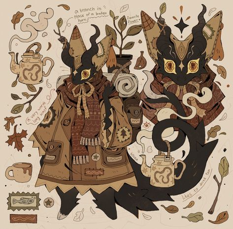 🧺🌾 little traveler new adopt there 🍂 Object Heads, Object Drawing, Creature Drawings, Art Block, Art Inspiration Drawing, Funky Art, Creature Design, Dark Fantasy Art, Drawing People