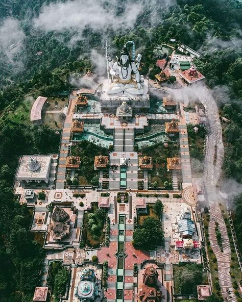 Aerial view of Sidheswar Dham at Namchi, South Sikkim ❤️🙏 Namchi Sikkim, Sikkim Photography, Harhar Mahadev, Bol Bam, Europe Photography, India Photography, Sky View, Car Rental Service, Photography Beautiful