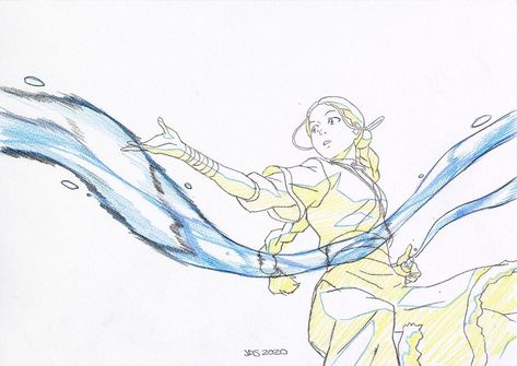 Bryan Konietzko on Instagram: “Up for auction a little later this week is an absolutely 🌊BADASS🌊 Katara drawing by ATLA director / LOK co-exec producer and master of all…” Katara Sketch, Katara Drawing, Waterbending Poses, This Week, Water Creatures, Super Powers Art, Avatar Series, Avatar Fan Art, Avatar The Last Airbender Art