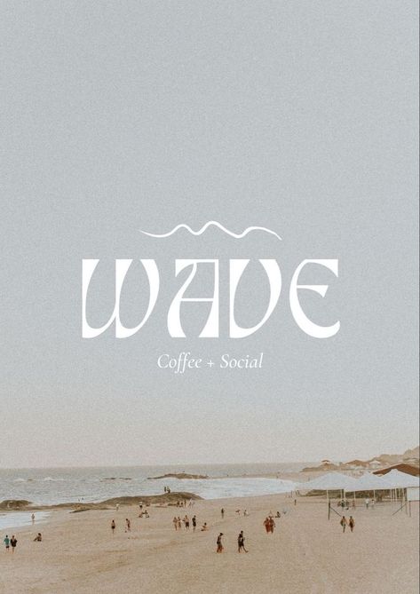 Coffee Brands Logo, Beachy Website Design, Beach Branding Design, Coastal Branding Design, Coastal Fonts, Coastal Logo Design, Coastal Graphic Design, Coffee Shop Branding Design, Coastal Typography