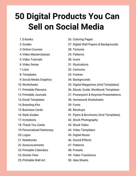 50 Digital Products You Can Sell on Social Media ramadandayplanner #viraldigitalplanner #plannerdividersprintablefree. Business Daily Planner, Business Planner Printables, Goal Planner Free, Products To Sell Online, Homework Worksheets, Daily Planner Printables Free, Digital Products To Sell, Aesthetic Planner, Planner Dividers