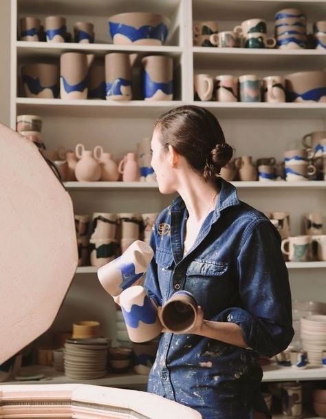 Pottery Photoshoot, Artisan Workshop, Art Studio Design, Ceramic Workshop, Ceramic Artwork, Pottery Classes, Ceramics Pottery Art, Ceramic Tableware, Ceramic Studio