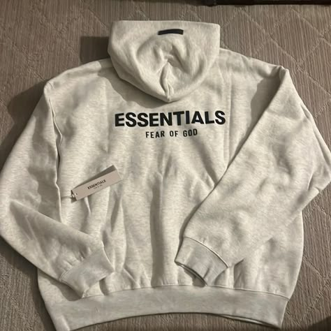 Men’s Large Hoodie Brand New!!! Never Been Worn!!! Tags Are On The Hoodie Still!! Essential Sweater, Hoodies Essentials, Large Hoodie, Essentials Fear Of God Hoodie, Grey Essentials Hoodie, Essential Hoodie Outfit, Essentials Hoodie, Essentials Hoodie Outfit, Mock Neck Sweatshirt