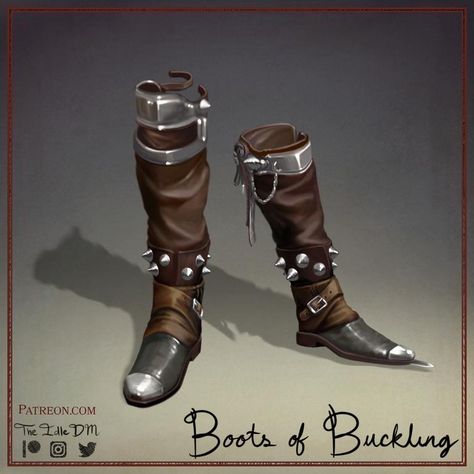 Dnd Boots, Male Superhero, Shoe Drawings, Art Boots, Armor Reference, Shifting Ideas, Armor Shoes, Character Details, Dnd Oc