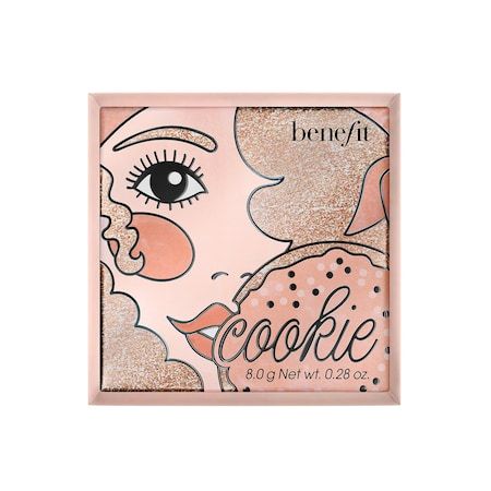 Cookie Highlighter - Benefit Cosmetics | Sephora Benefit Cookie, Best Highlighter, Coral Blush, Golden Pearl, Pearl Powder, Powder Highlighter, Birthday List, Blush Brush, Benefit Cosmetics