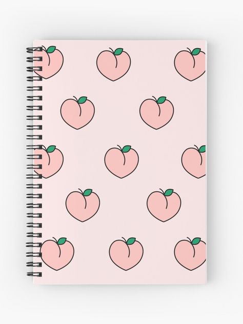 Cahier à spirale « Pêches roses esthétiques », par AngelicSouls | Redbubble Cahier Aesthetic, Pastel Pink Background, Peach Design, Very Aesthetic, Graphic Design Business Card, Medicine Organization, Peach Aesthetic, Japanese Stationery, Aesthetic Pink