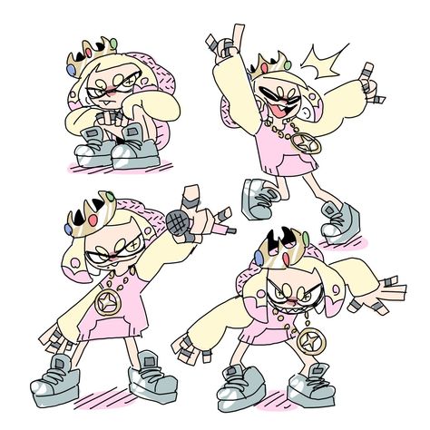 Pearl Splatoon, Octo Expansion, Splatoon Oc, Splatoon Squid, Pearl And Marina, Splatoon 2 Art, Splatoon Comics, Oc Inspiration, A Hat In Time