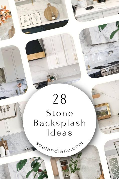 Bring the beauty of nature indoors with innovative stone backsplash designs that add texture, color, and elegance to your home. Whether you're updating your kitchen, bathroom, or laundry room, stone backsplashes offer a unique way to infuse character and style into your space. Dive into the variety of stones available, from granite and quartz to travertine and soapstone, and discover how to use them to create striking visual effects. Kitchen Backsplash Quartz Counter, Quartz Backsplash With Shelf, Stone Backsplash Ideas, Kitchen Stone Backsplash, Natural Stone Backsplash Kitchen, Stone Tile Backsplash Kitchen, Quartz Backsplash Kitchen, Stone Kitchen Backsplash, White Stone Backsplash