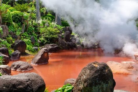 The 18 Most Beautiful Hot Springs Around the World, from Iceland to Japan | Condé Nast Traveler Gaze Into The Abyss, Dunton Hot Springs, Japanese Hot Springs, Beppu, Valley Of Flowers, Blue Lagoon Iceland, Outdoor Tub, Gates Of Hell, Thermal Spring