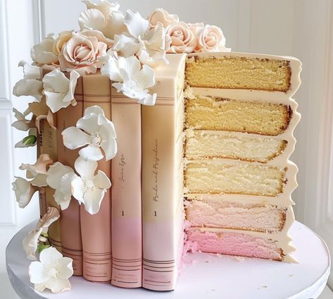 Book Cakes, Book Cake, Kindle Reader, Pretty Birthday Cakes, Cute Birthday Cakes, Pretty Cakes, Creative Cakes, Cute Cakes, Cake Inspiration