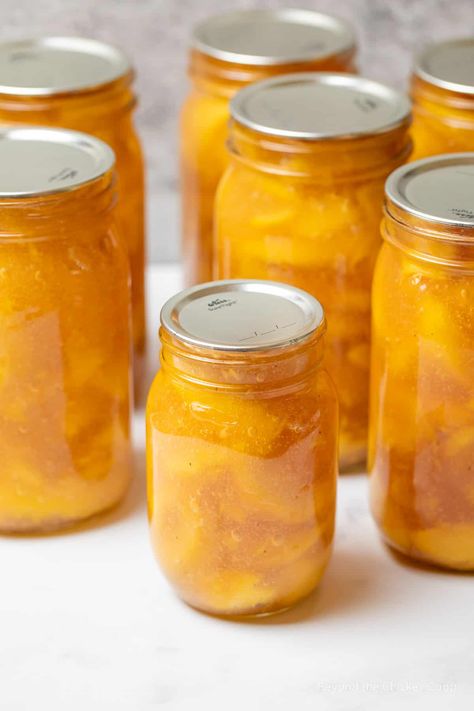 Peach Pie Filling Canned, Canning Peach Pie Filling, Fresh Peach Pie, Lemon Juice Uses, Canning Peaches, How To Peel Peaches, Peach Pie Recipes, Peach Pie Filling, Canning Fruit