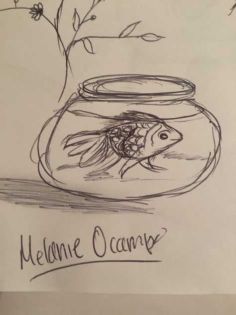 Fish In A Bowl, Fish Bowl, A Bowl, Fish, Bowl, Drawings