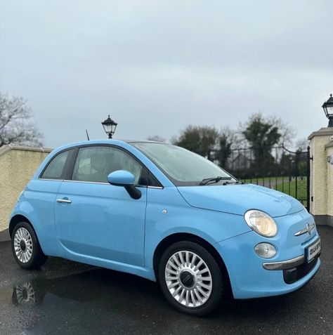 My dream car Fiat 500 Automatic, Blue Fiat 500, Fiat 500 Lounge, Fiat Models, Large Cars, Auto Service, Vroom Vroom, My Dream Car, Fiat 500