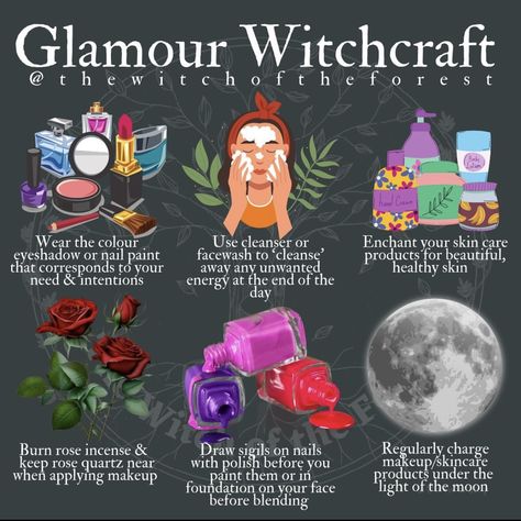 Pretty Witch Aesthetic, Beauty Magick Witchcraft, How To Cleanse Yourself, Glamour Magick Spells, Spell For Beauty, Beauty Spells Witchcraft, Witch Skincare, Witchcraft Makeup, Witchy Hacks