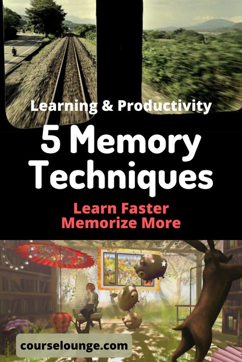 Memory Techniques, New Skills To Learn, Memorization Techniques, Memory Improvement, Memory Training, Mnemonic Devices, Brain Enhancement, How To Read More, Brain Booster