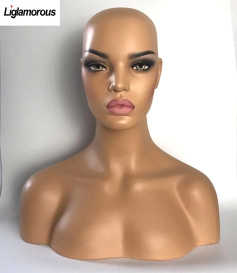 Smarter Shopping, Better Living! Aliexpress.com Black Mannequin, Display Mannequins, Fashion Displays, Sunglasses Display, Black Lipstick, Wig Hat, Mannequin Head, Still Life Drawing, Mannequin Heads