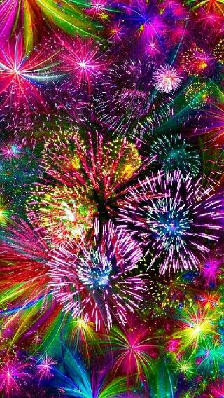 Fireworks iPhone wallpaper Fireworks Wallpaper, Colorful Fireworks, Free Wallpaper Backgrounds, Black Background Wallpaper, Rainbow Wallpaper, Neon Wallpaper, Glitter Wallpaper, Pretty Wallpapers Backgrounds, Cellphone Wallpaper